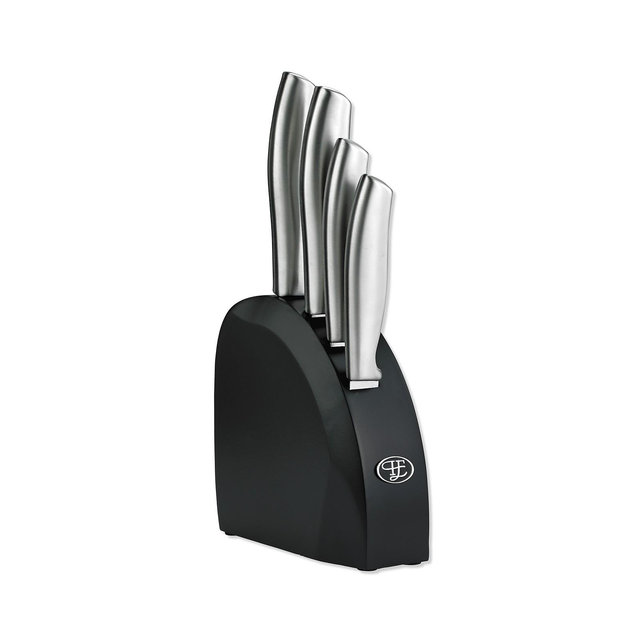 Hampton Forge 5 Piece Kobe Utility Cutlery Block Set In Cb