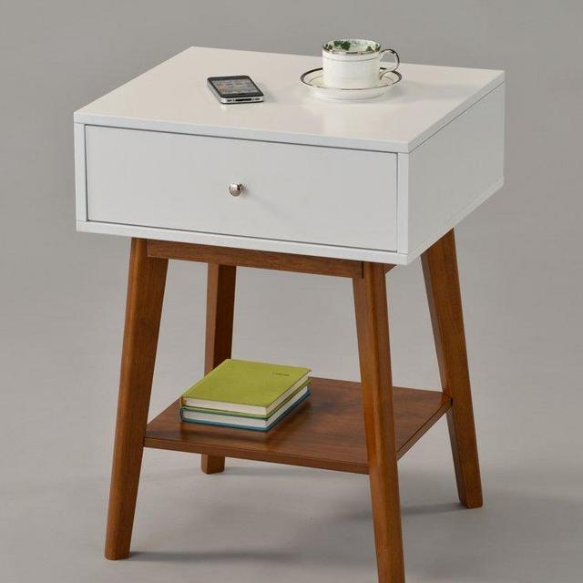 Side Table Nighstand with Drawer