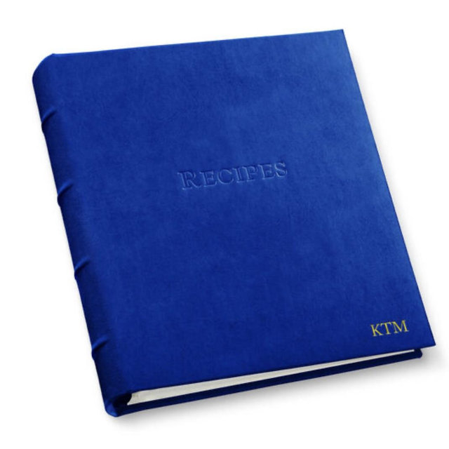 Hardcover Leather Recipe Organizer