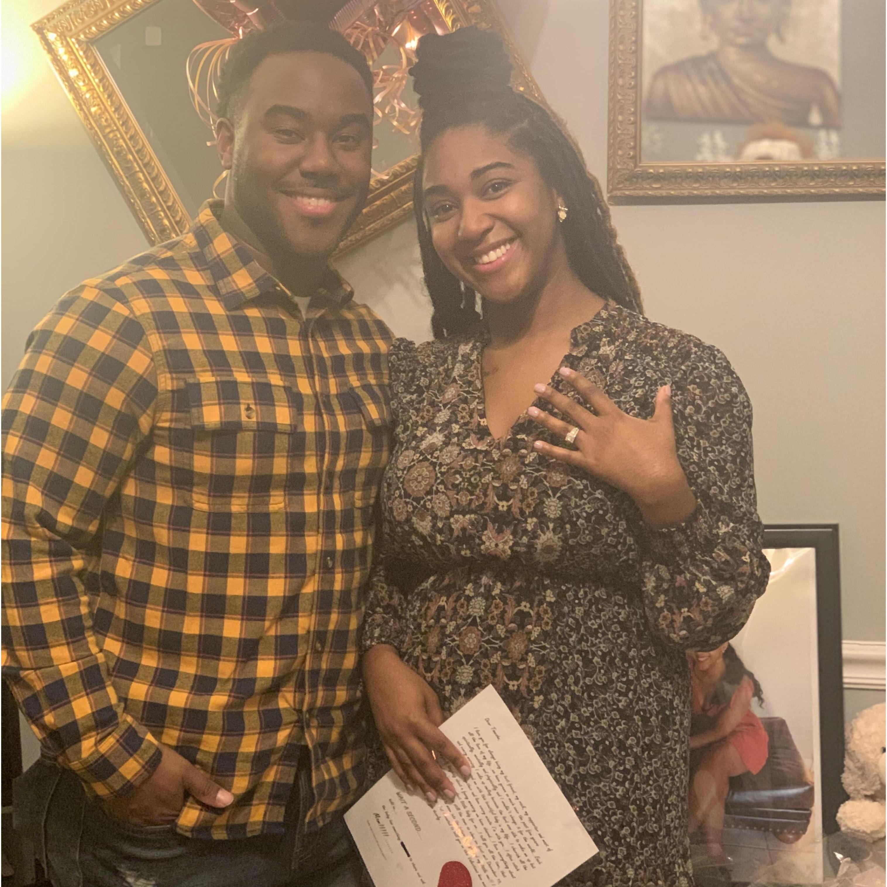 WE ARE ENGAGEDDD!! 
2.14.2020