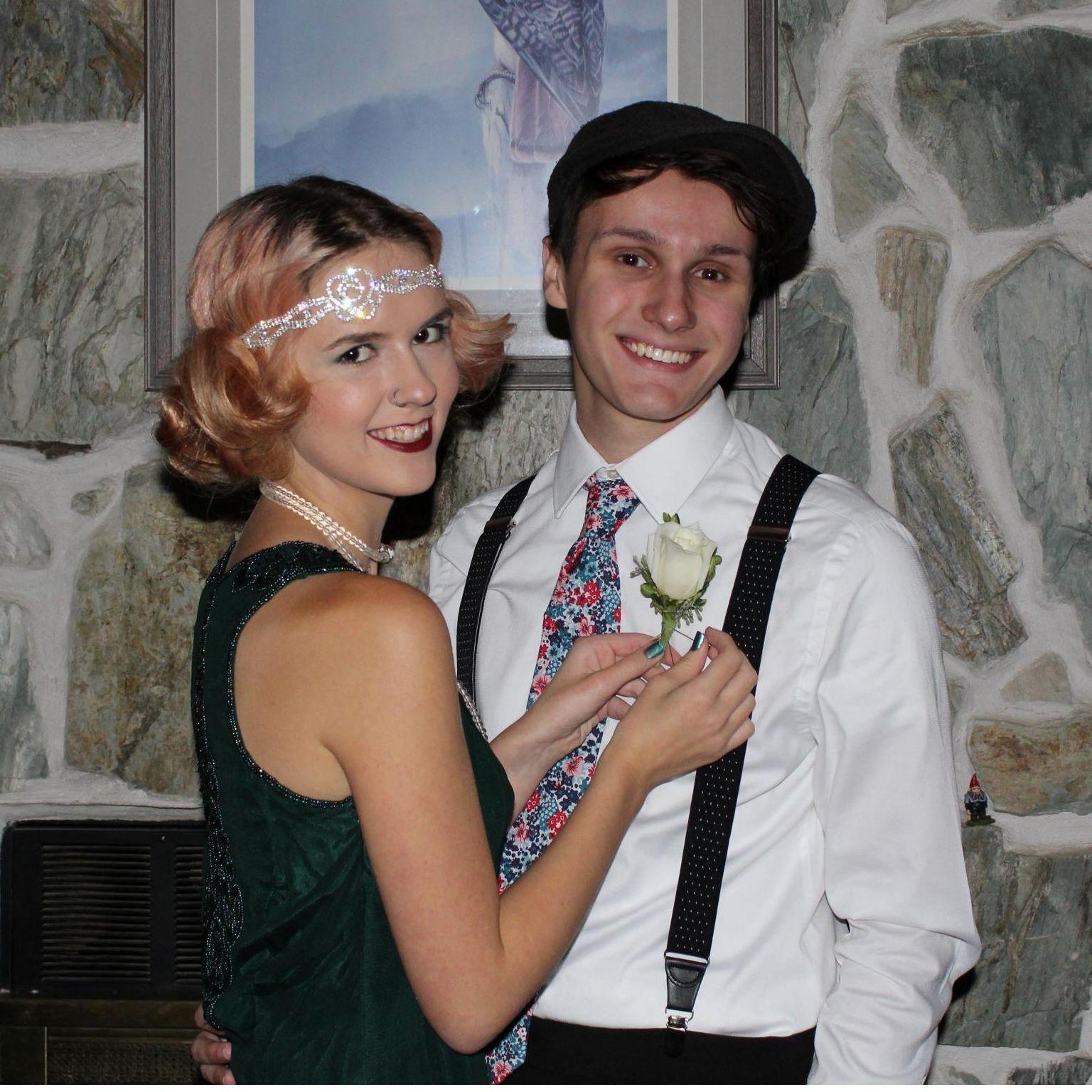 Our sophomore homecoming, we were the bee's knees!