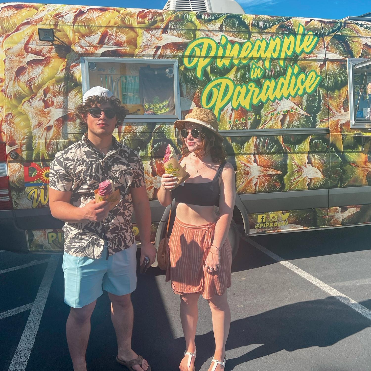 Pineapple paradise truck in Kauai!