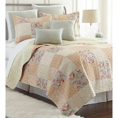 Sherry Kline Riverside Reversible King Quilt Set in Cream