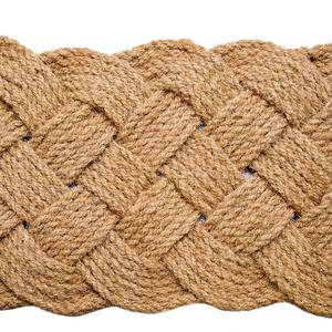 Iron Gate Natural Jute Rope Woven Doormat 18x30 - Single Pack - 100% All Natural Fibers - Eco-friendly - Classic Interwoven Rope Design
