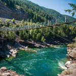 Kootenai Falls Swinging Bridge