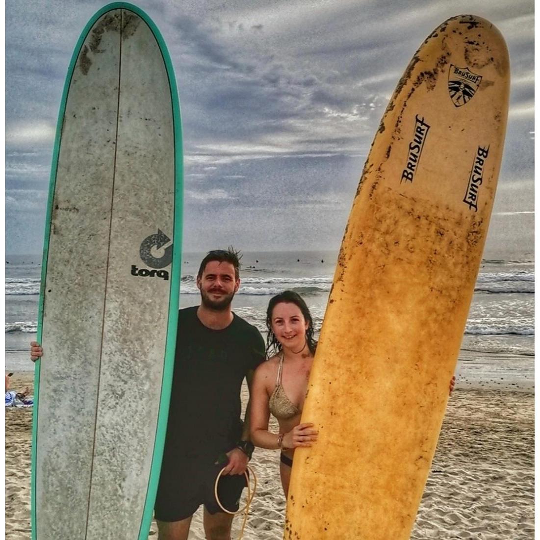 Surfing in Nosara, Costa Rica