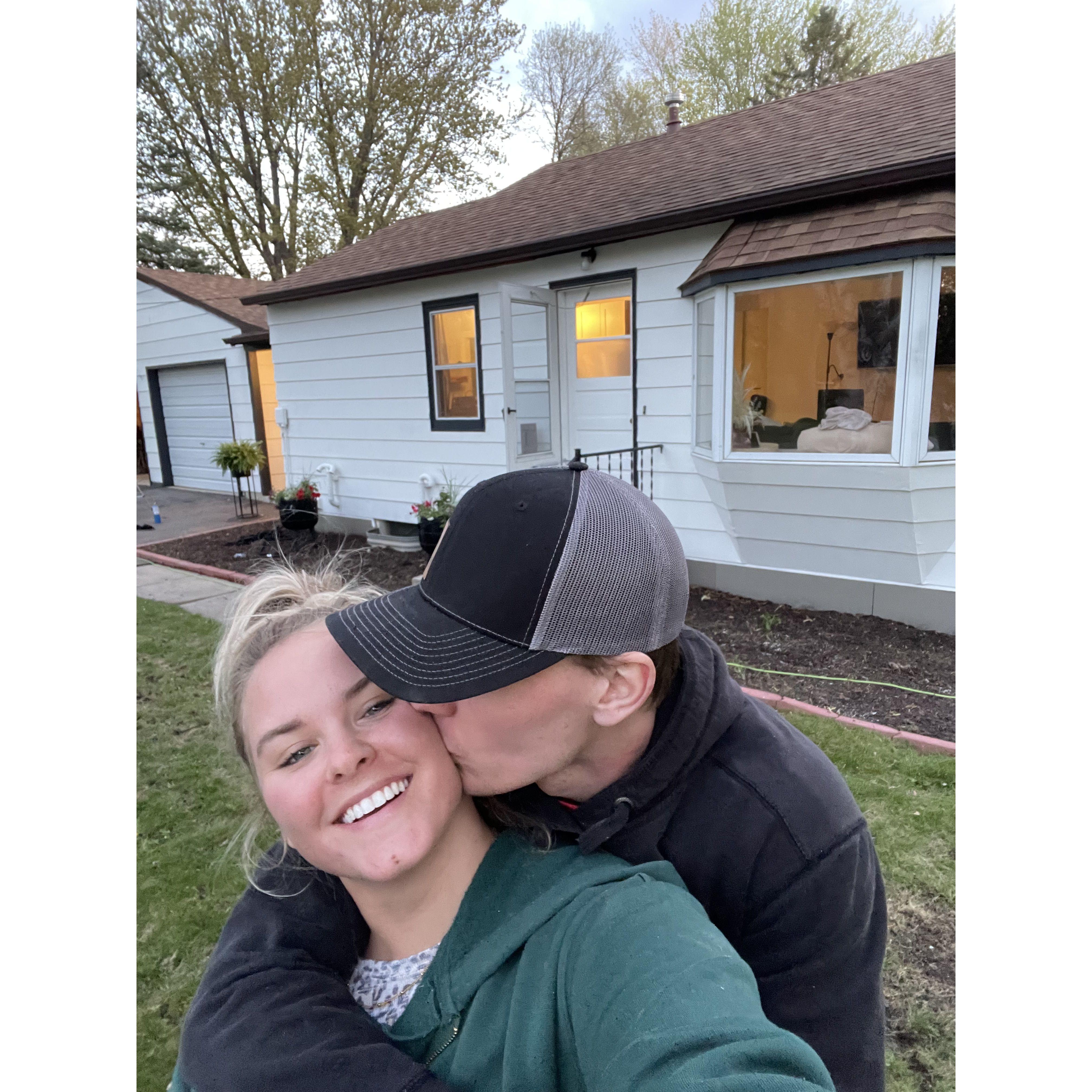 Bought our first home together, 2022.
