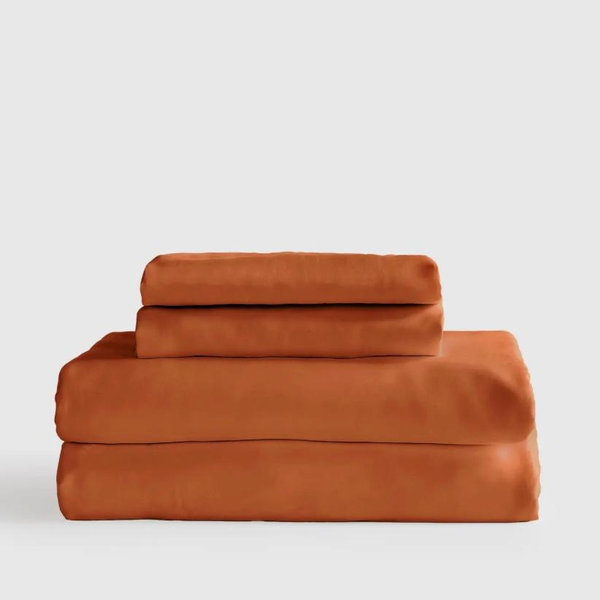 Queen Bamboo Sheet Set - Terracotta