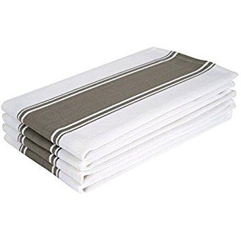 Amazon - Sticky Toffee Cotton Terry Kitchen Dish Towel, Gray, 4 Pack, 28 in x 16 in