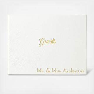 Personalized Leather Guestbook