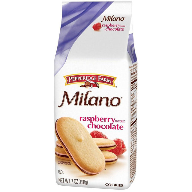 Pepperidge Farm Milano Raspberry Flavored Chocolate Cookies 7 oz (Pack of 3)