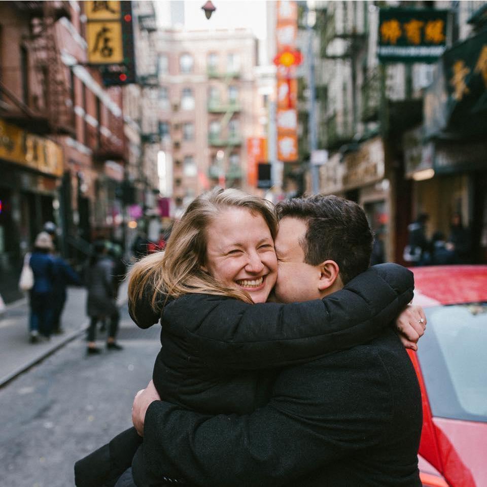 Max proposing to Carly on her FAVORITE street, right in the city where they first met.