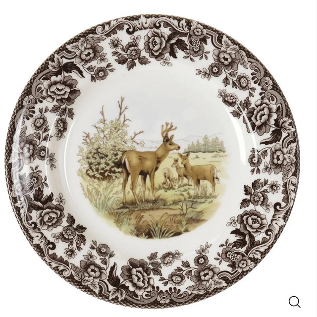 Spode Woodland Salad Plate (Mule Deer)