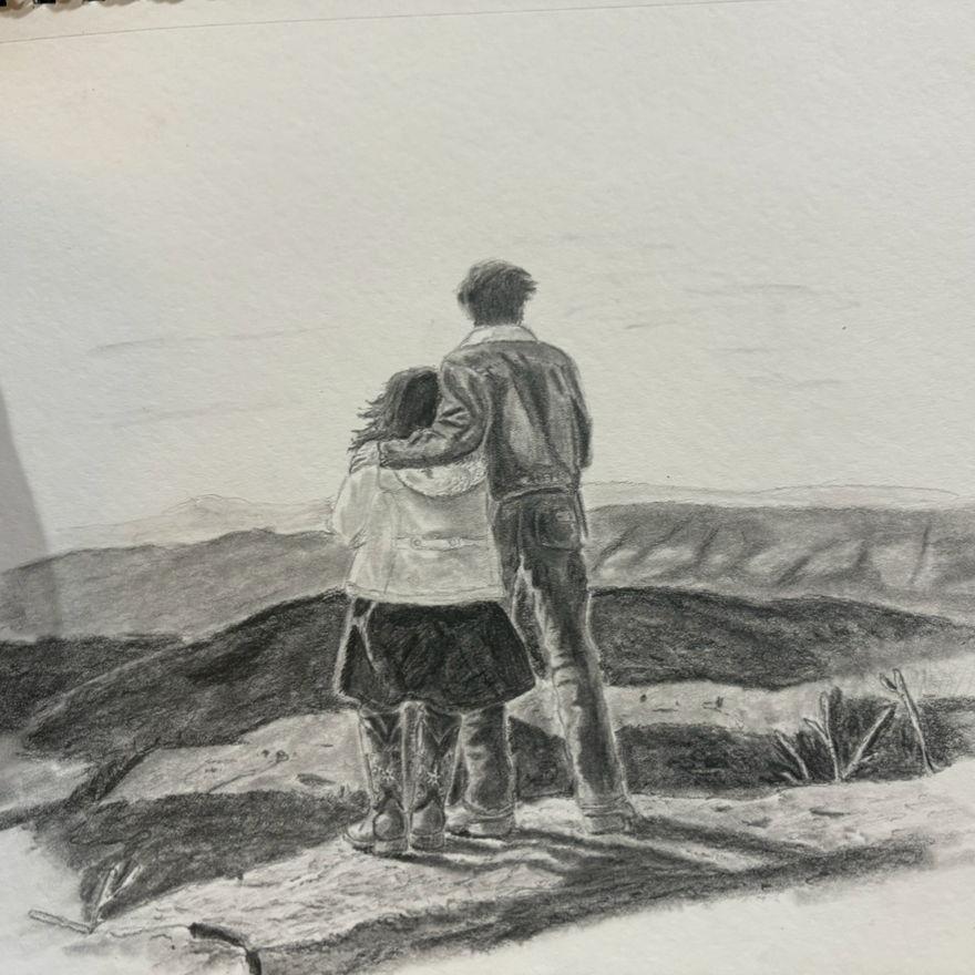 A picture so good it had to be put to pencil