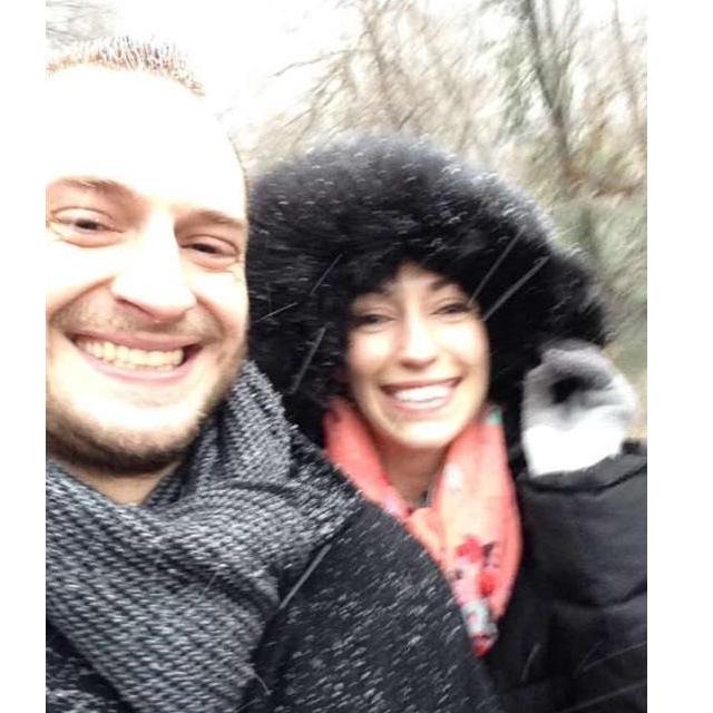 Getting snowed on in Central Park, New York 2017