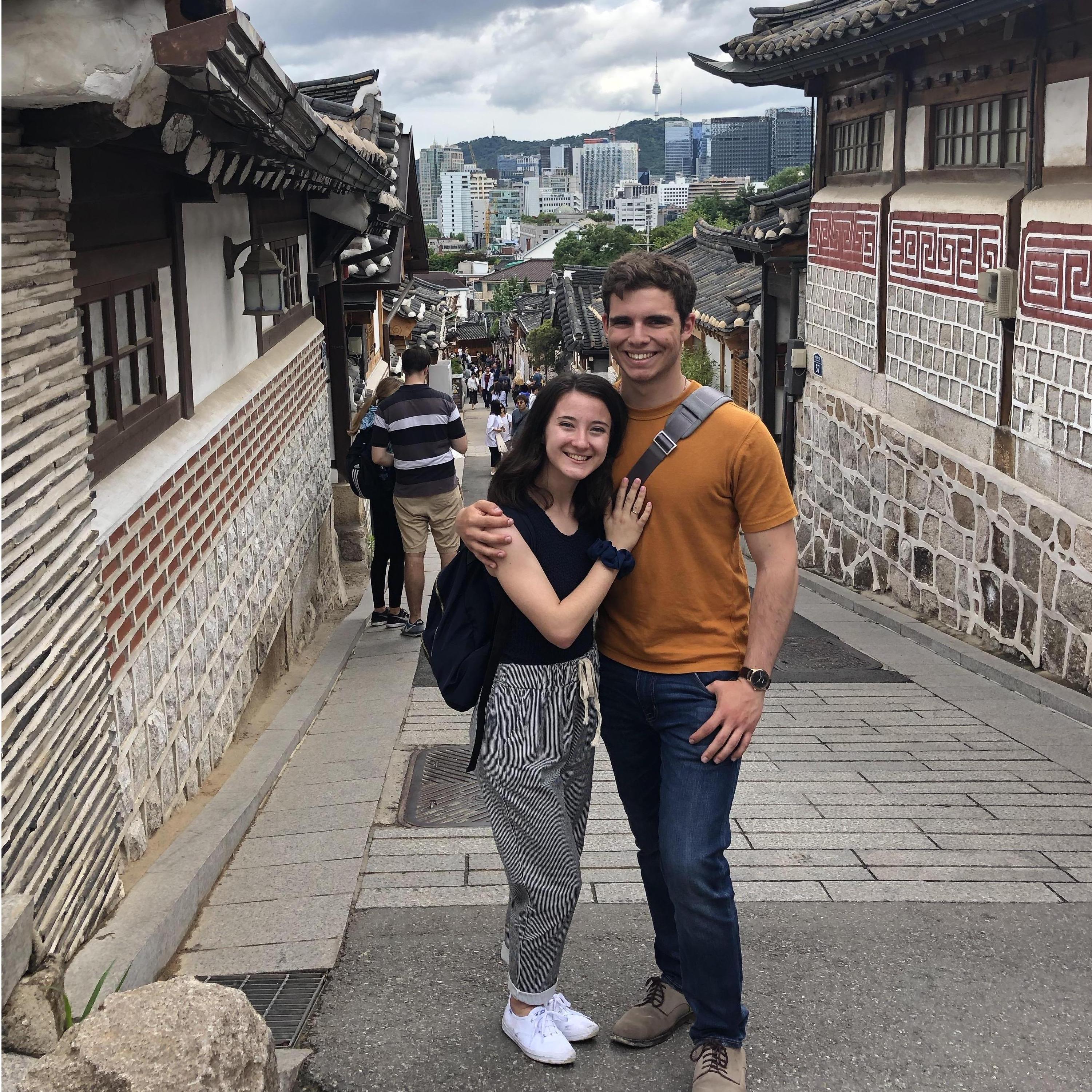 If you look closely, you can see Seoul Tower in the background (where Micah proposed)!