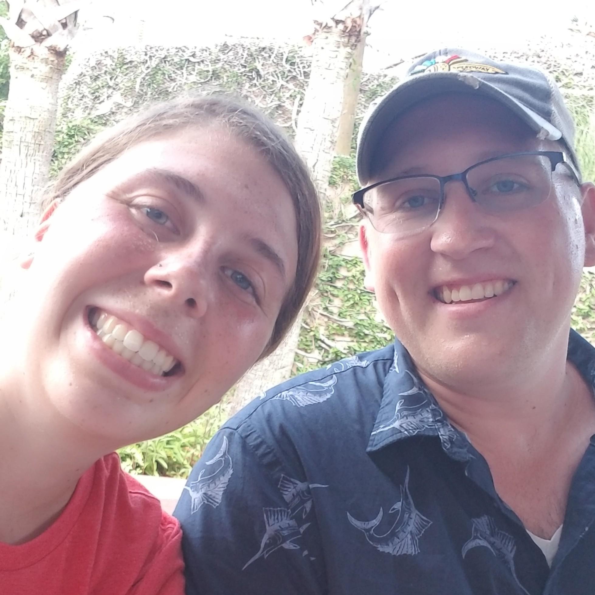 Went mini golfing in Myrtle Beach. There were ducks who made a home out of one of the waterways in the course. (I won because I had the highest score.)