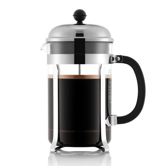 Bodum Chambord French Press Coffee Maker, Stainless Steel, 8-Cup
