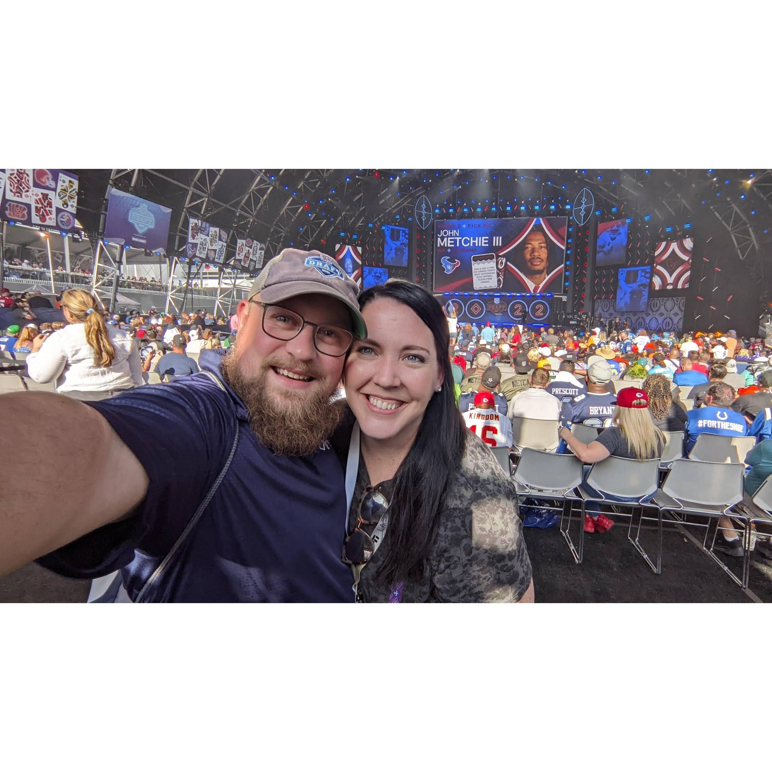 Working NFL Draft in Vegas together in '2022'