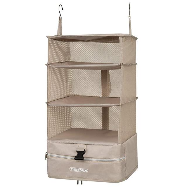 TABITORA Portable Hanging Travel Shelves Bag Packing Cube Organizer Suitcase Storage Large Capacity