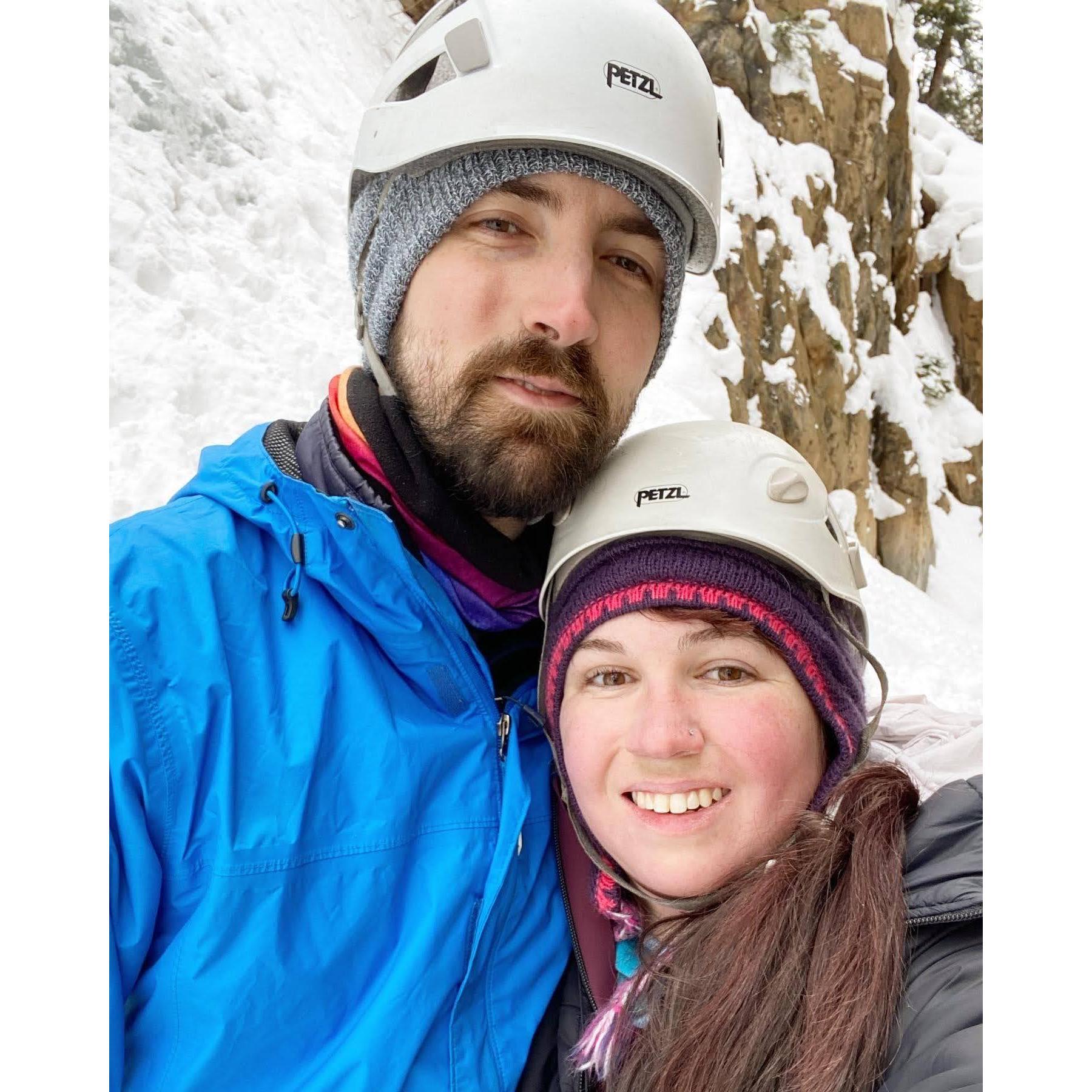 Our second annual valentine's ice climbing trip to Ouray