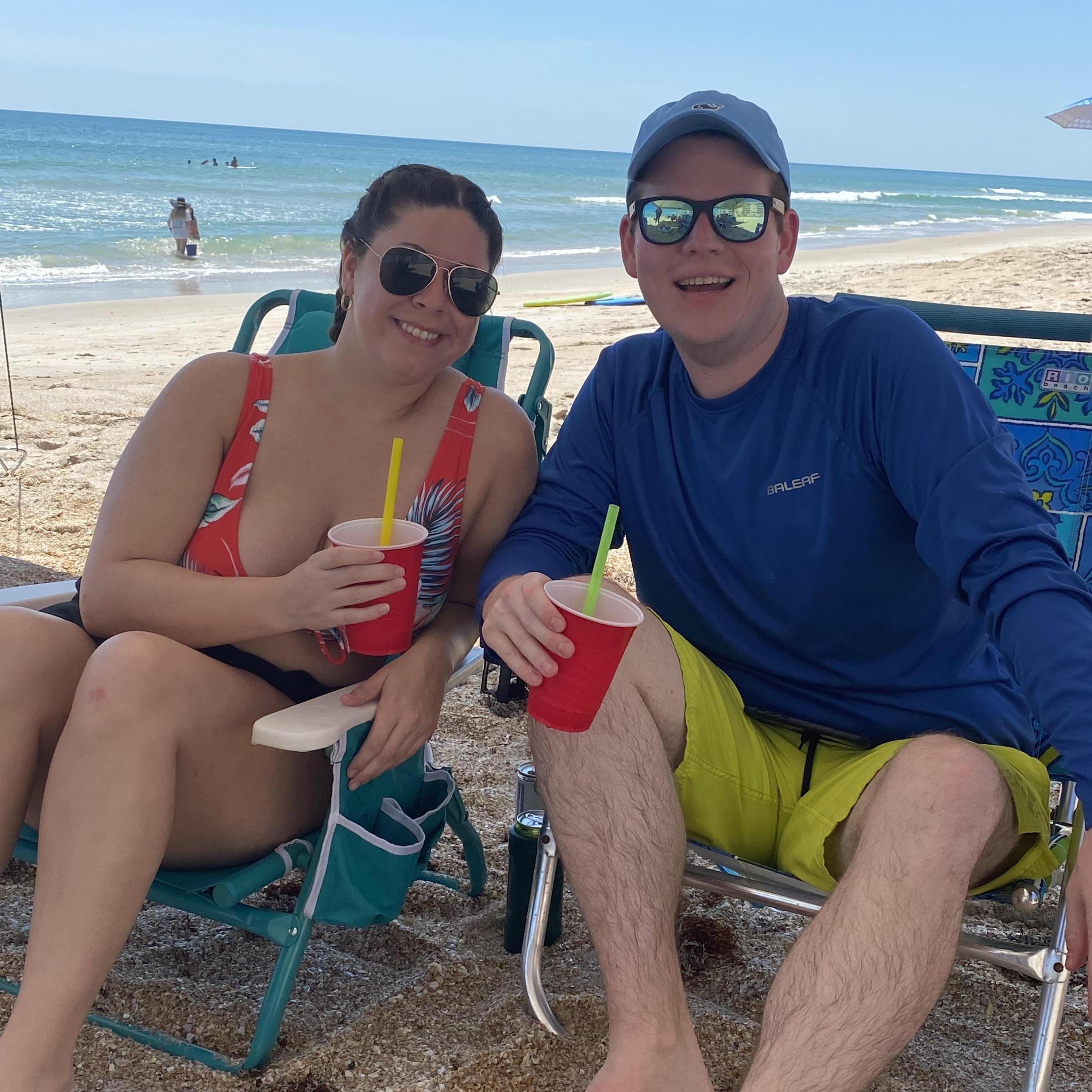 Greg's first trip to our Family Beach Week in NSB.