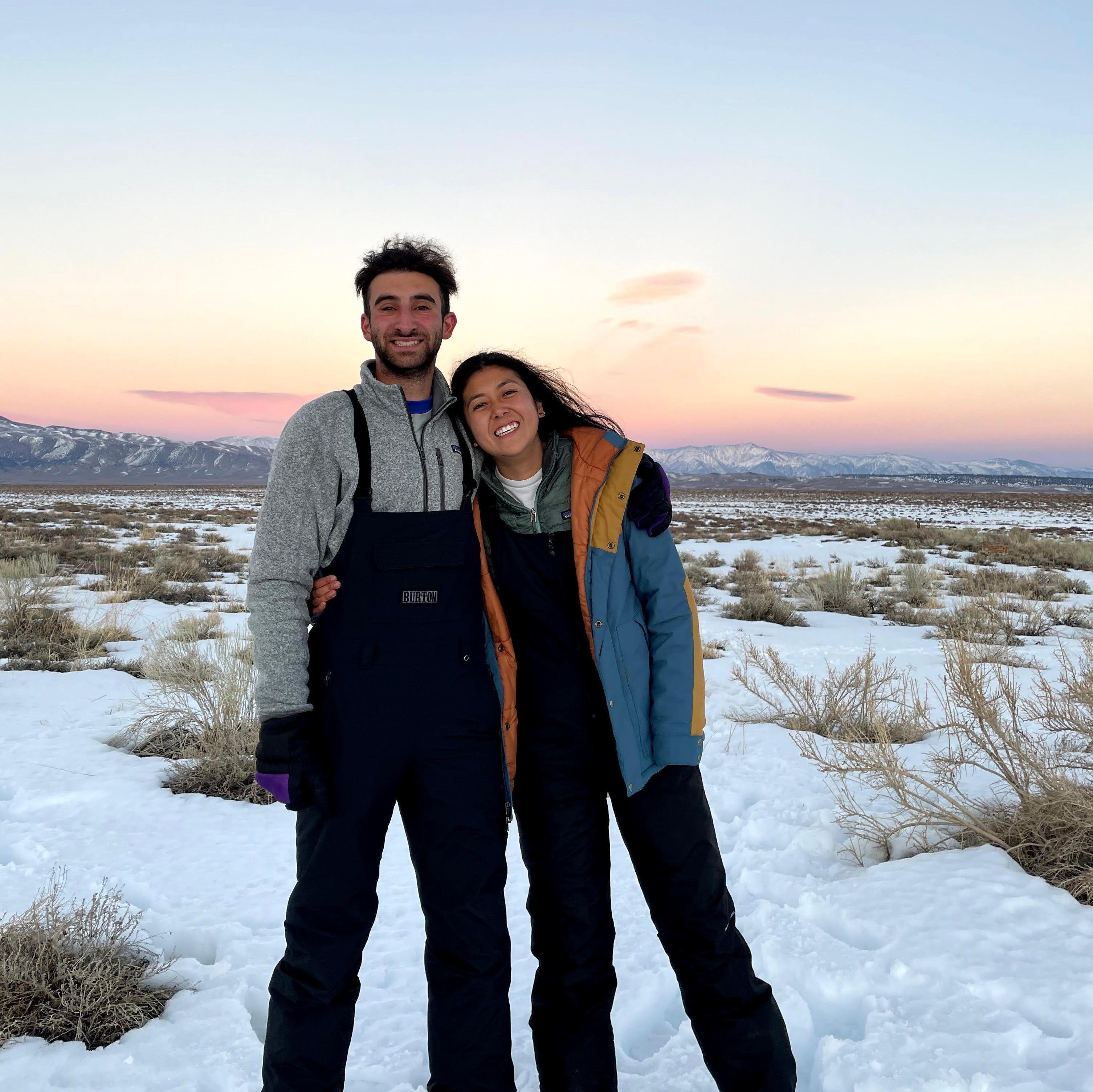 First snowboarding trip together in Mammoth (March 2021)