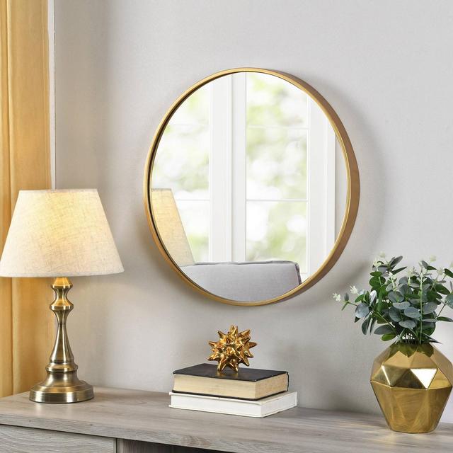 Beckham Round Mirror Gold - FirsTime