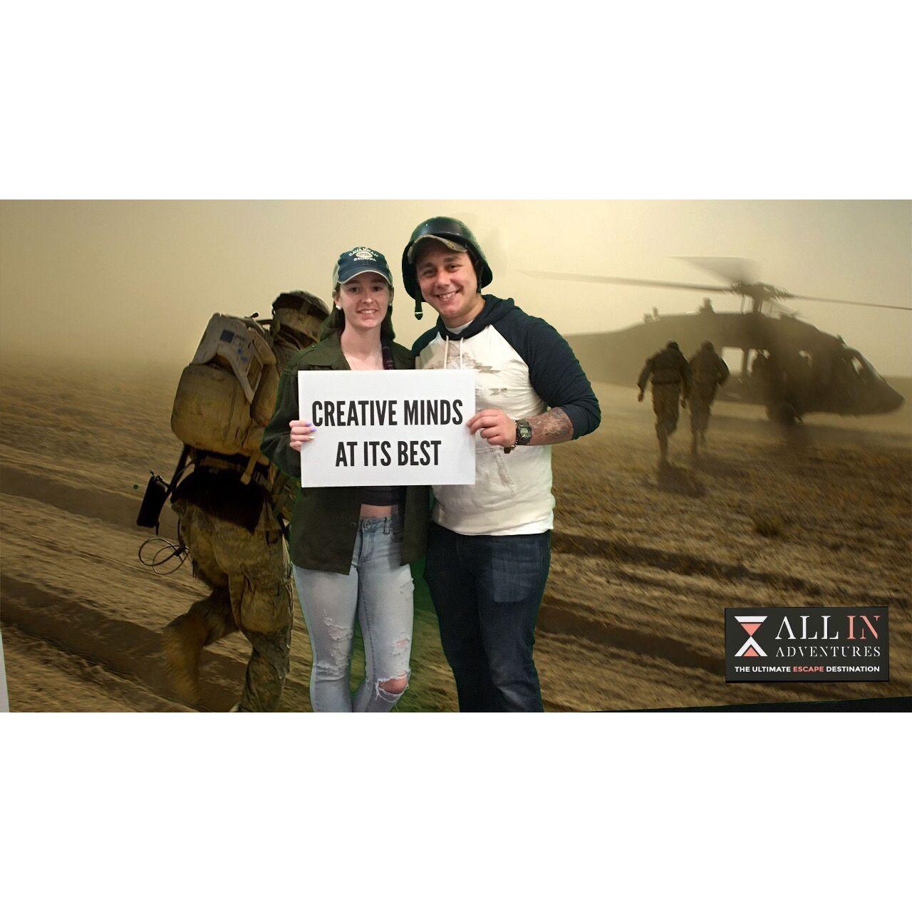Another escape room we got the record for