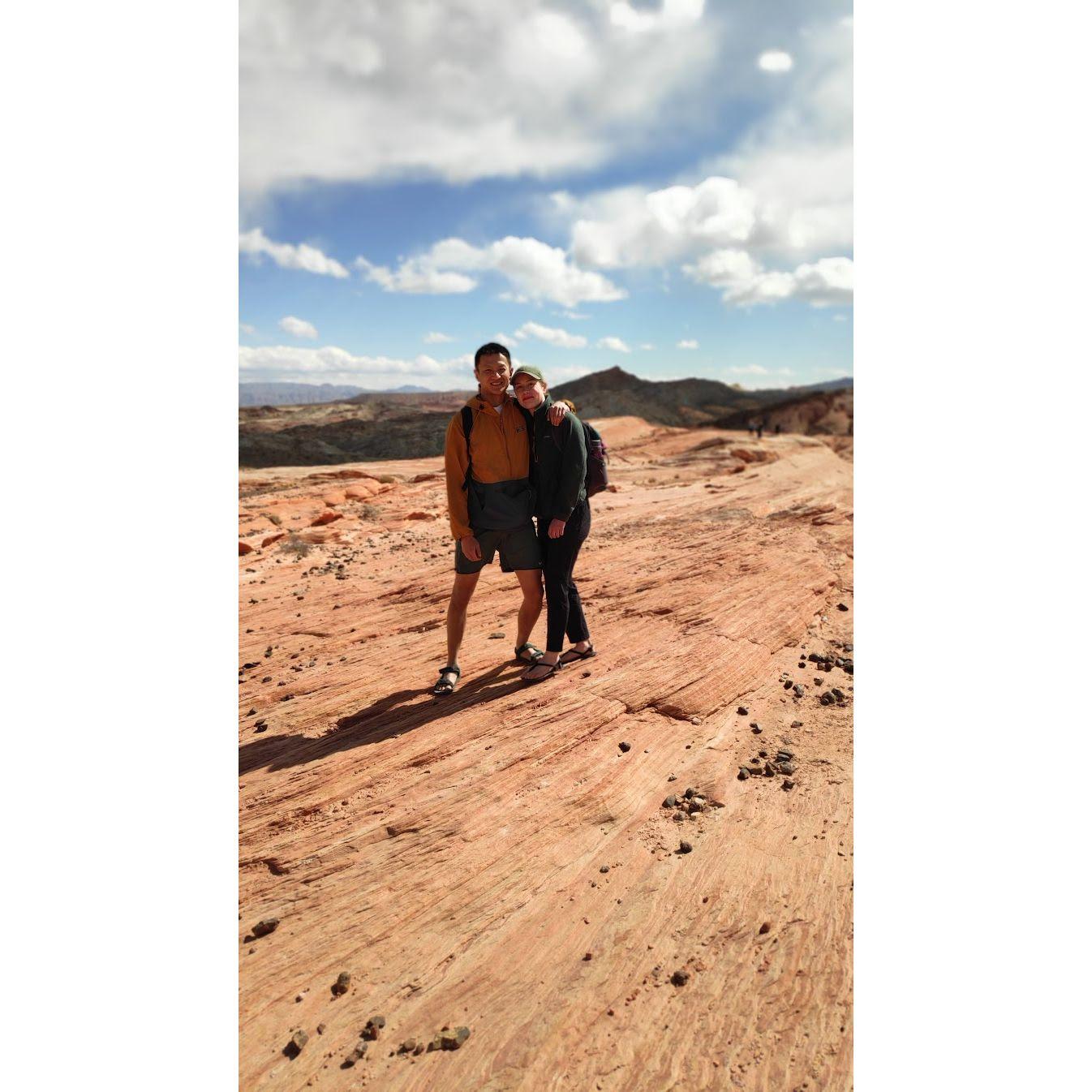 First time camping together: The red rocks of Nevada