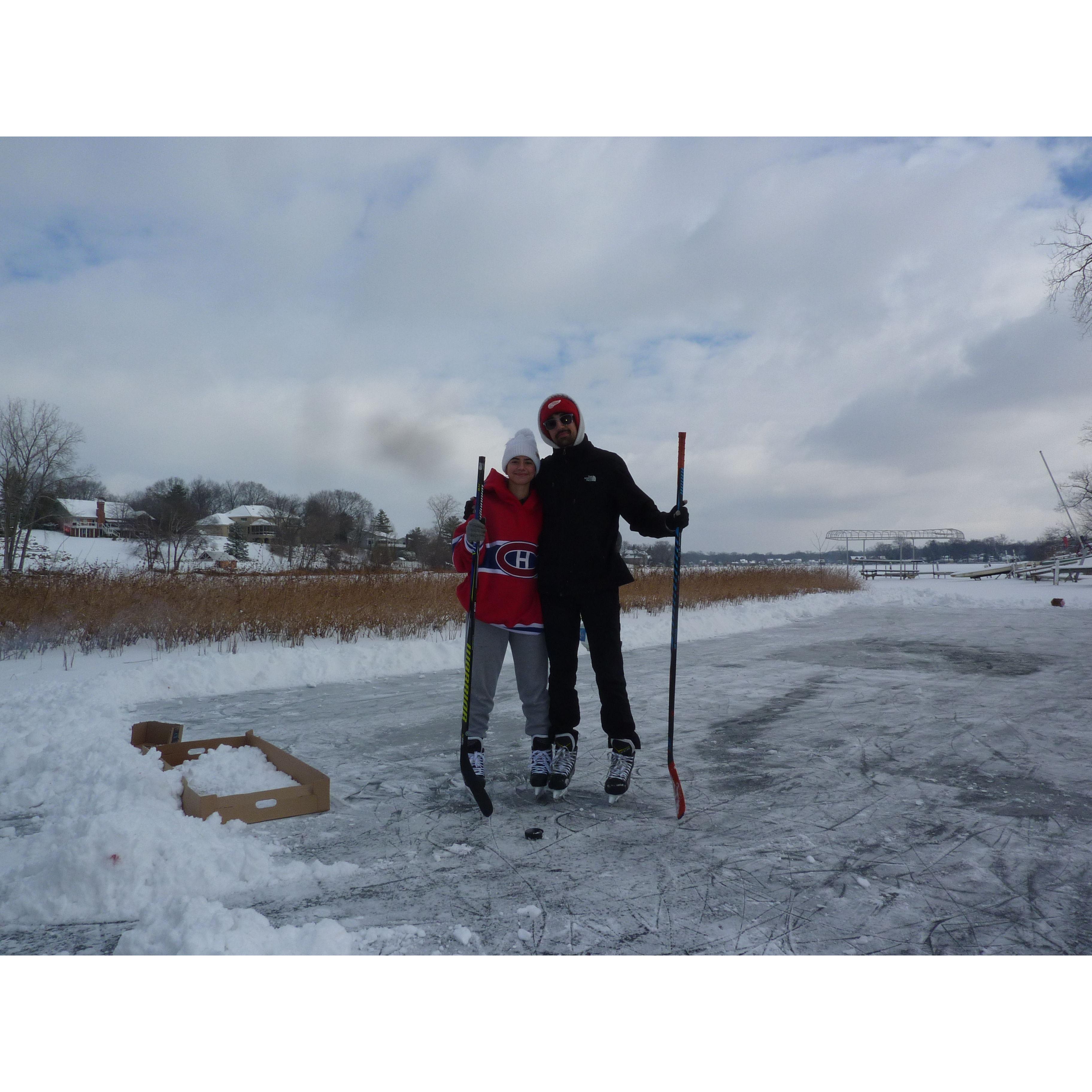 Leaned into our love for hockey