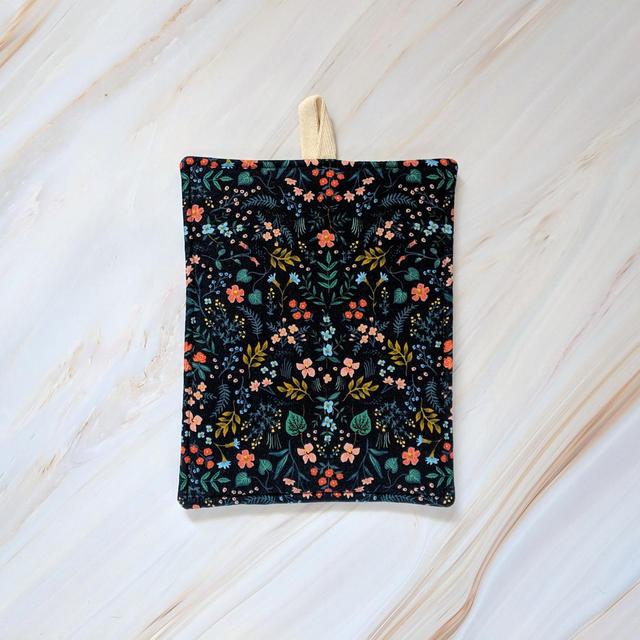 Wildwood Navy Rifle Paper Co Floral Pot Holder