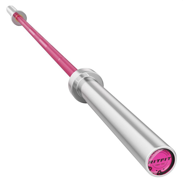 RitFit Elite 7ft Olympic Barbell, Robust 45lb Barbell for Weightlifting and Powerlifting, Superior Olympic Bar with Exceptional 500lbs Load Capacity, Weight Bar for 2” Standard Plates