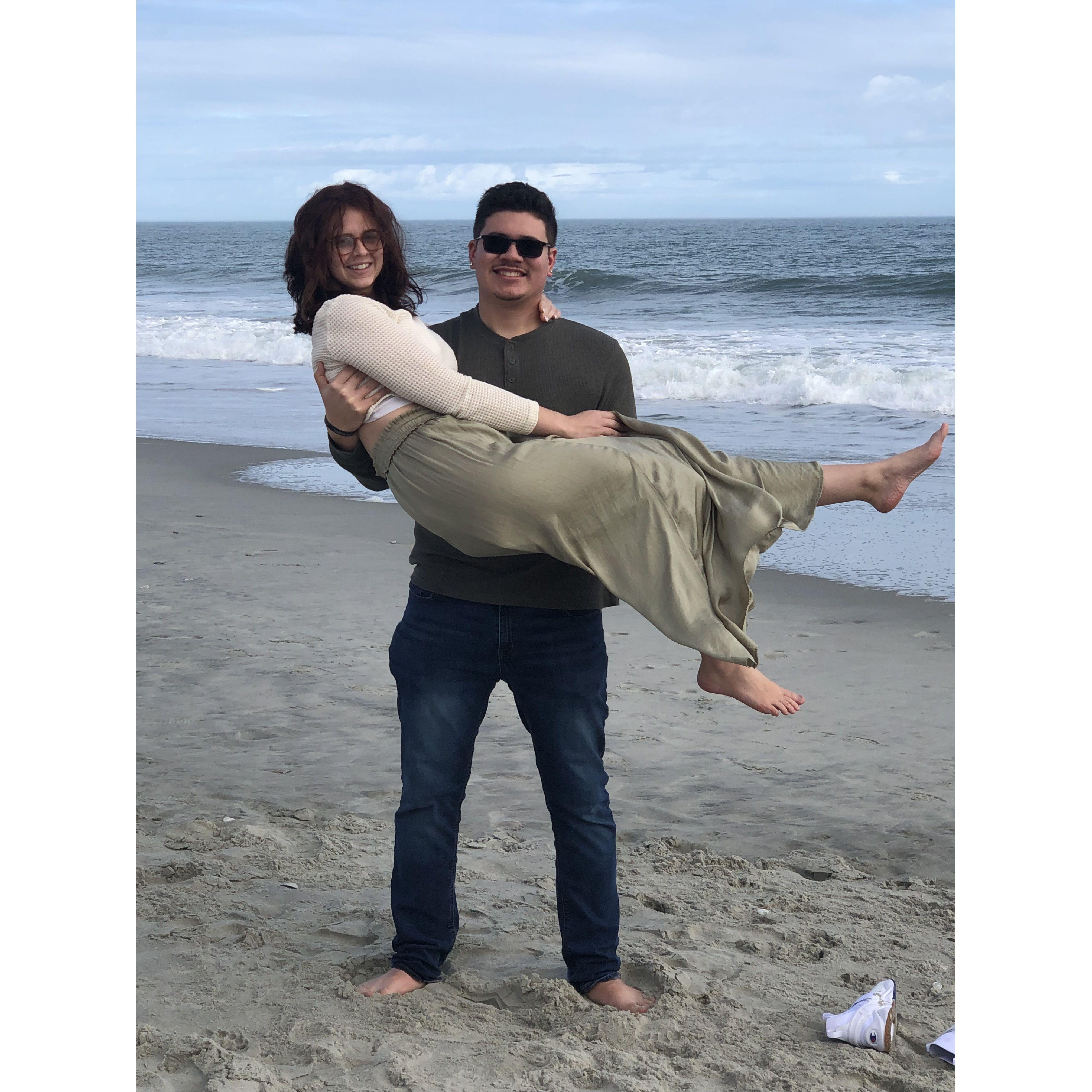 Our beach date during the Holidays