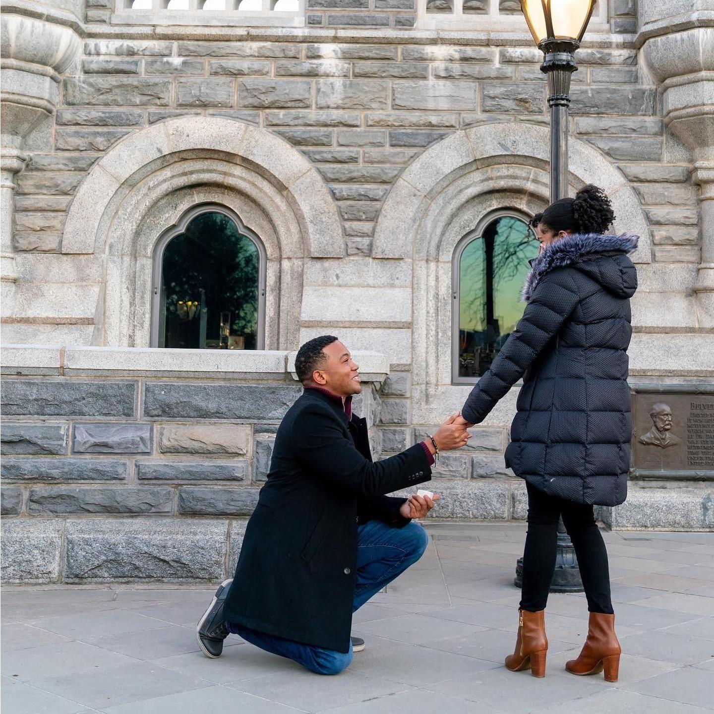Our proposal at Belvedere Castle ❤️