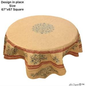 Clos des Oliviers Acrylic-coated Tablecloth