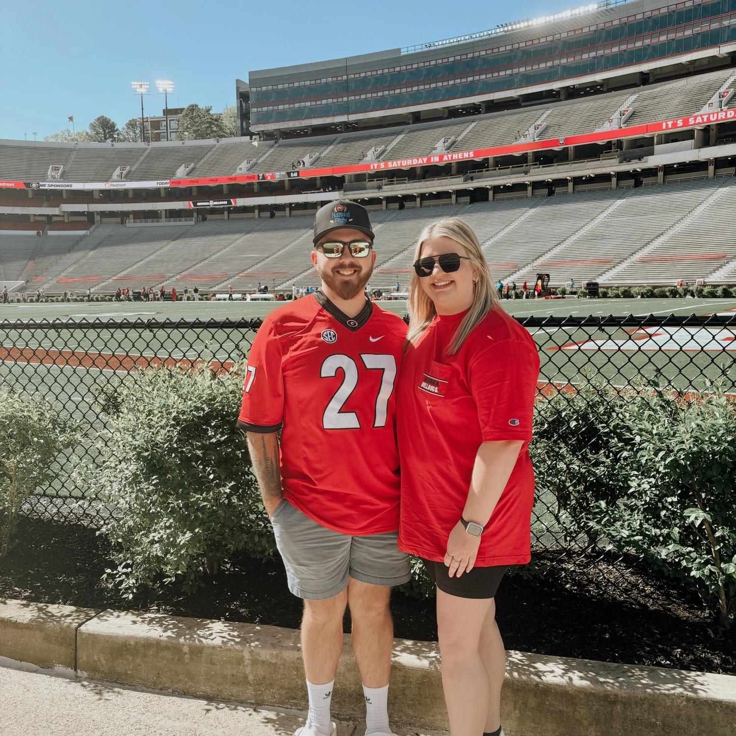 This red is hideous, and I’ll never be a dawg, but Gday 2024!