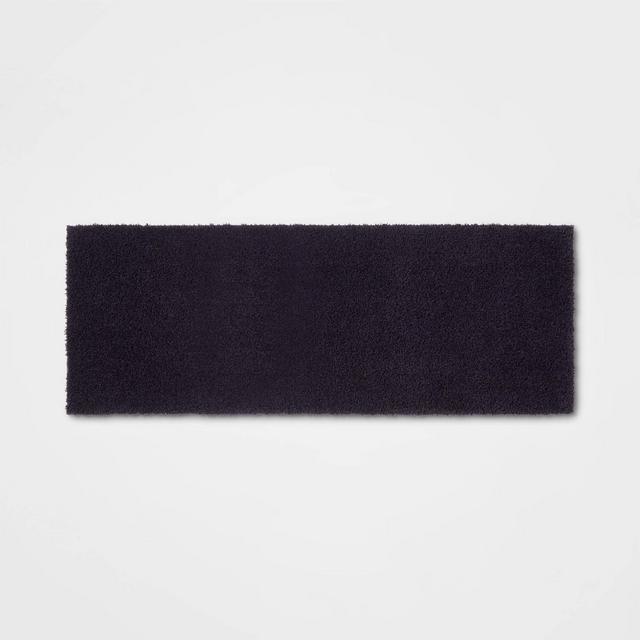 22"x60" Antimicrobial Bath Runner Navy - Total Fresh