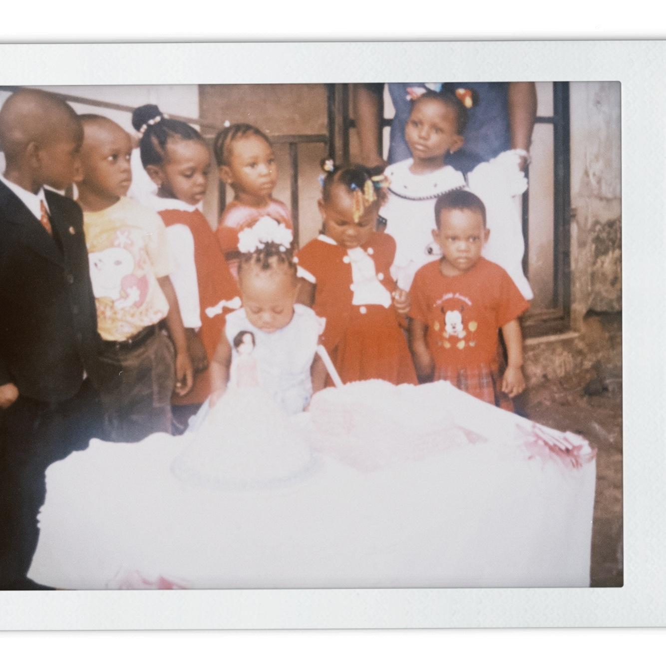 Preye's first birthday. Nigeria.