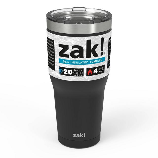 Zak Designs 30oz Stainless Steel Tumbler - Black