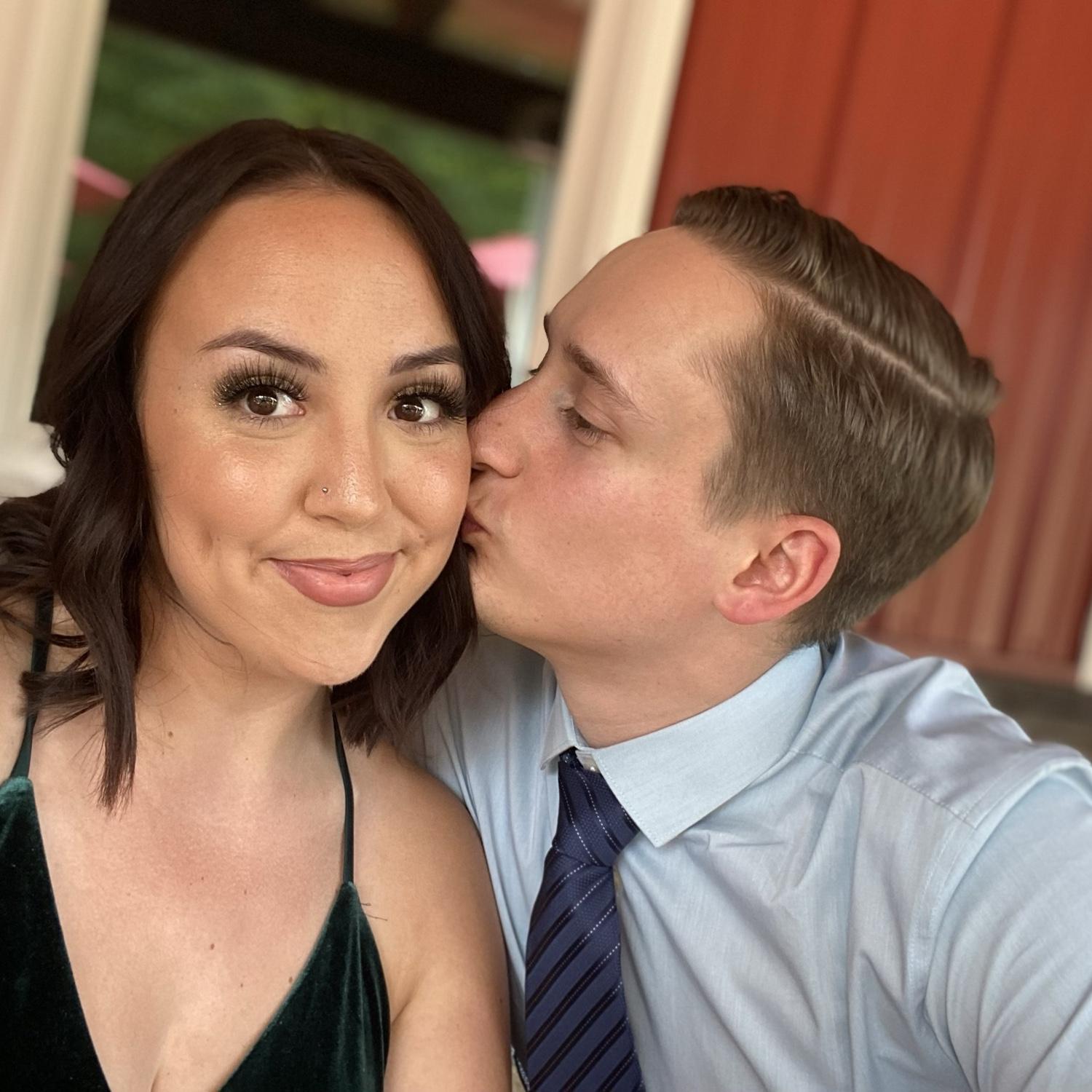 Our first wedding as a couple!