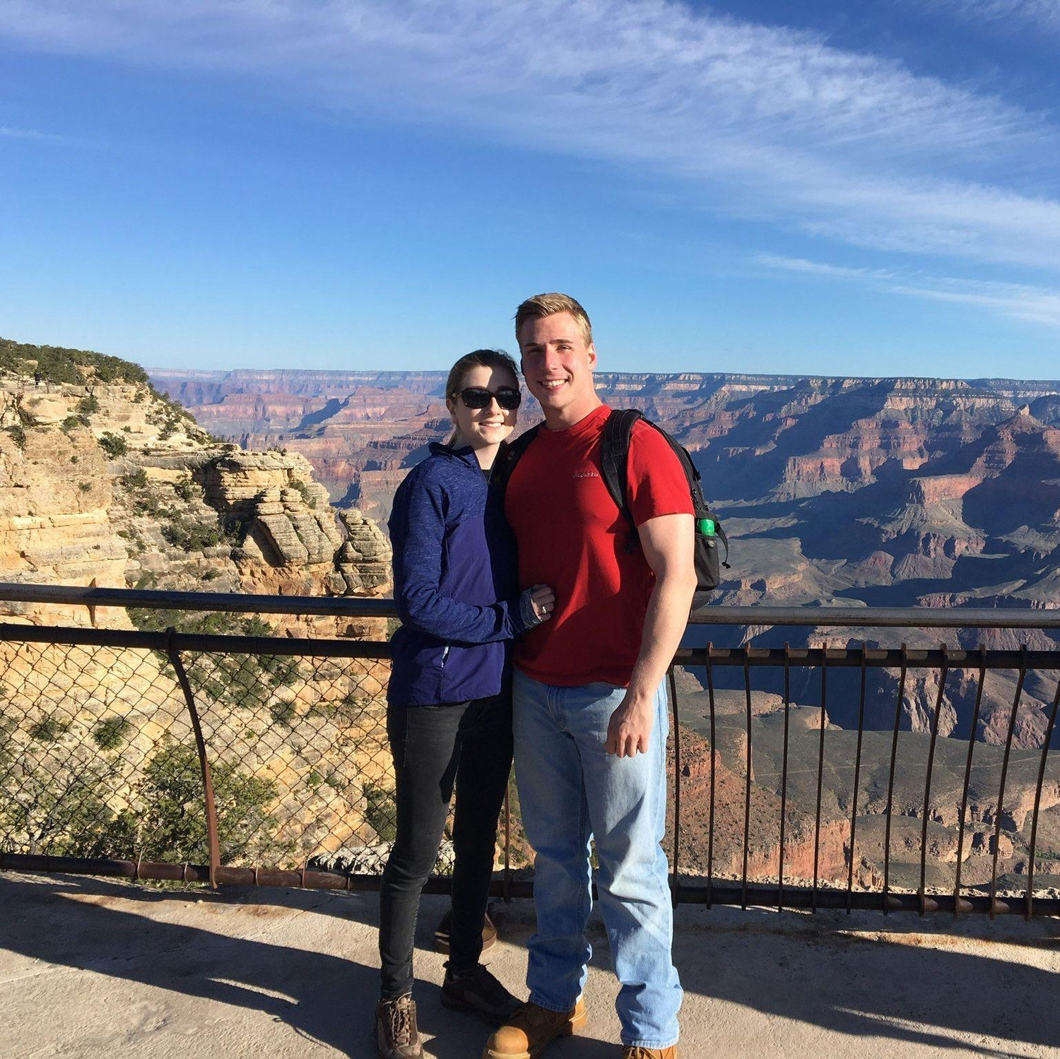 Our first adventure together. We spent 2 weeks on a road trip from Buffalo to the Grand Canyon! Someone told us we would either break up or get married after a trip like this and here we are!