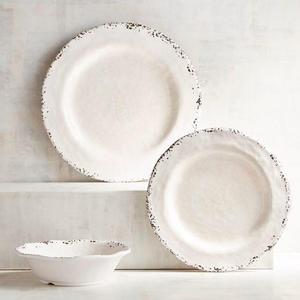 Carmelo White Melamine Salad Plate