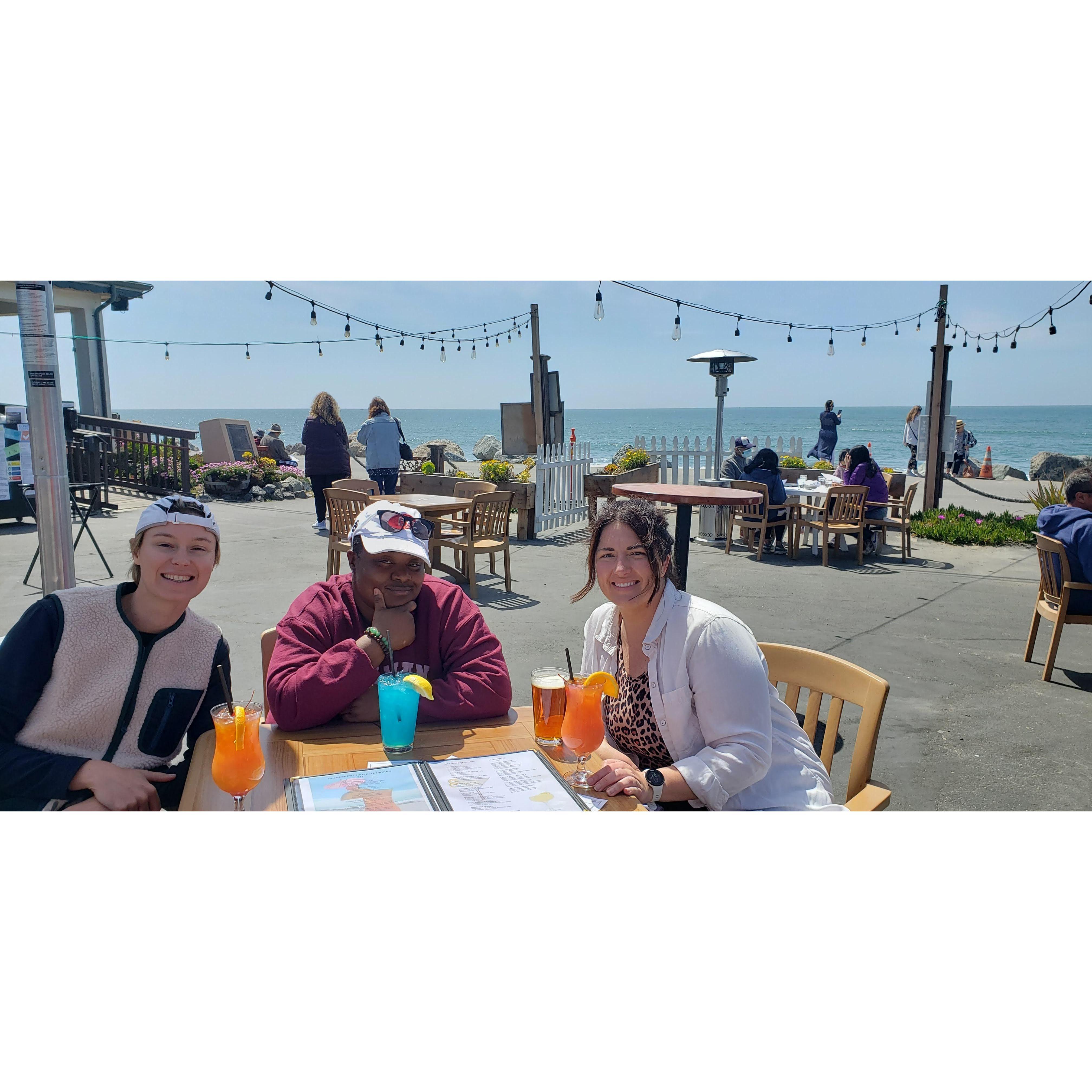 Hanging in Half Moon Bay with Michelle's Work Wife and her wife
Thea and Amanda
Circa February 2021