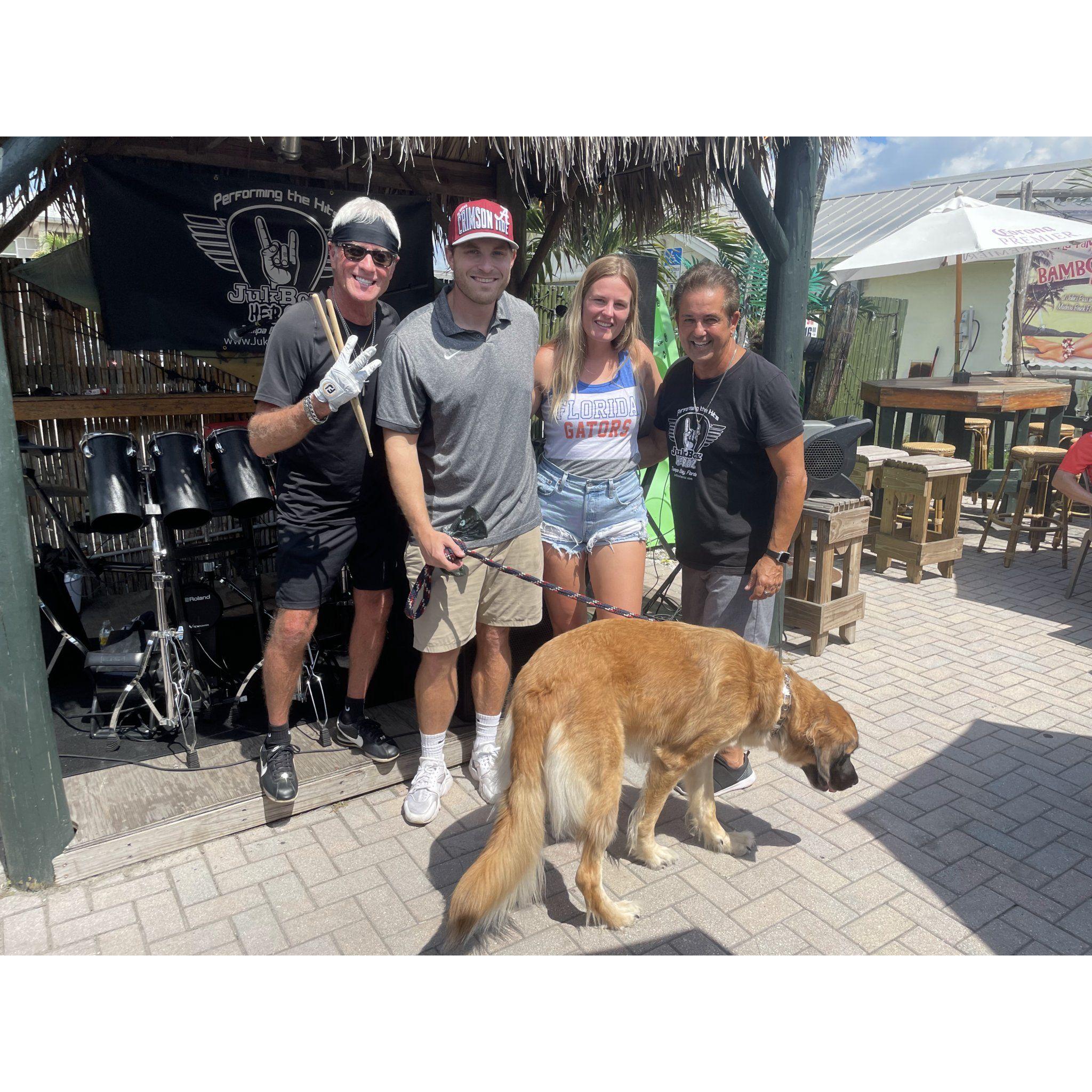 For our 3rd anniversary we did a "staycation" and were serenaded by a band at a local bar