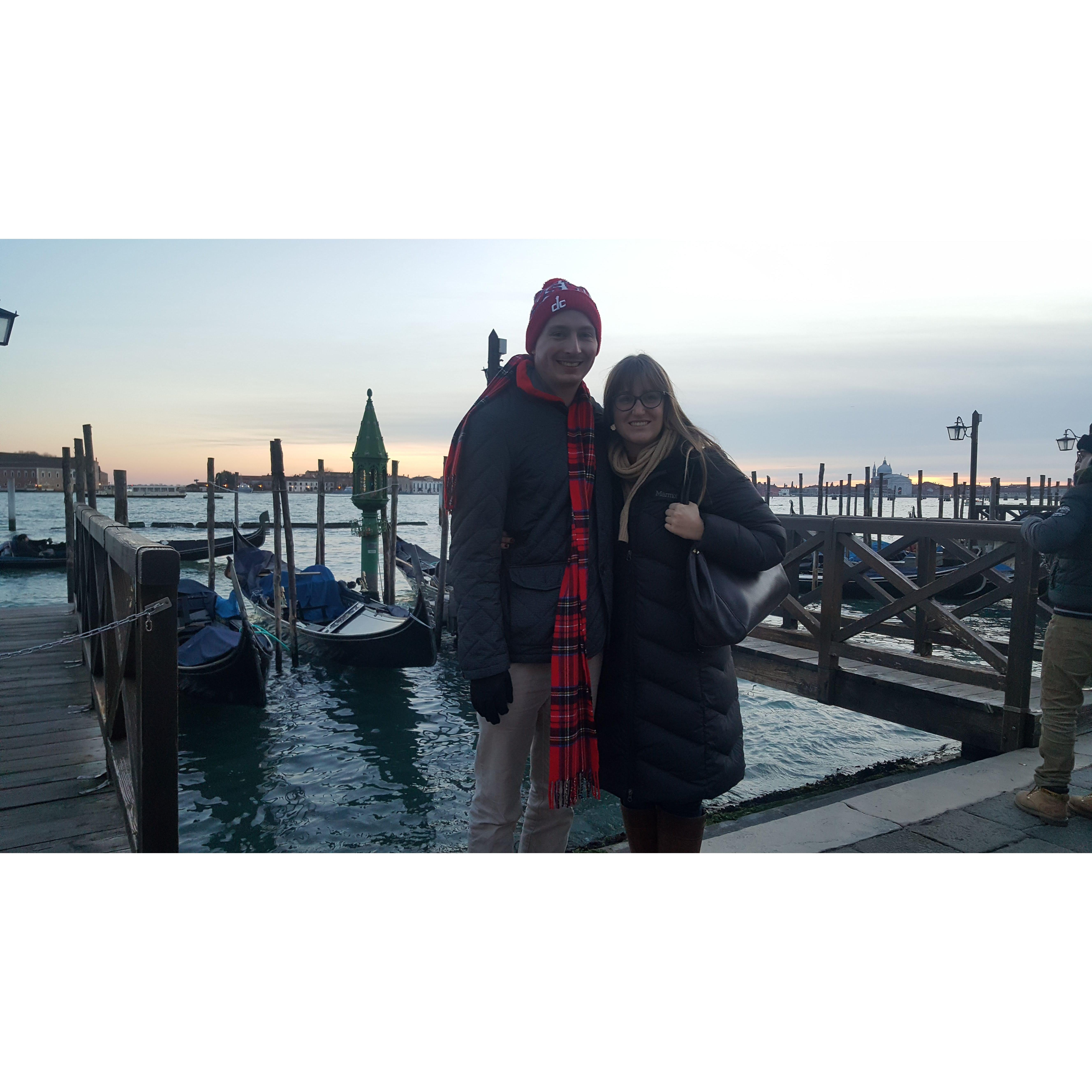 And visited Italy for New Year's Eve.