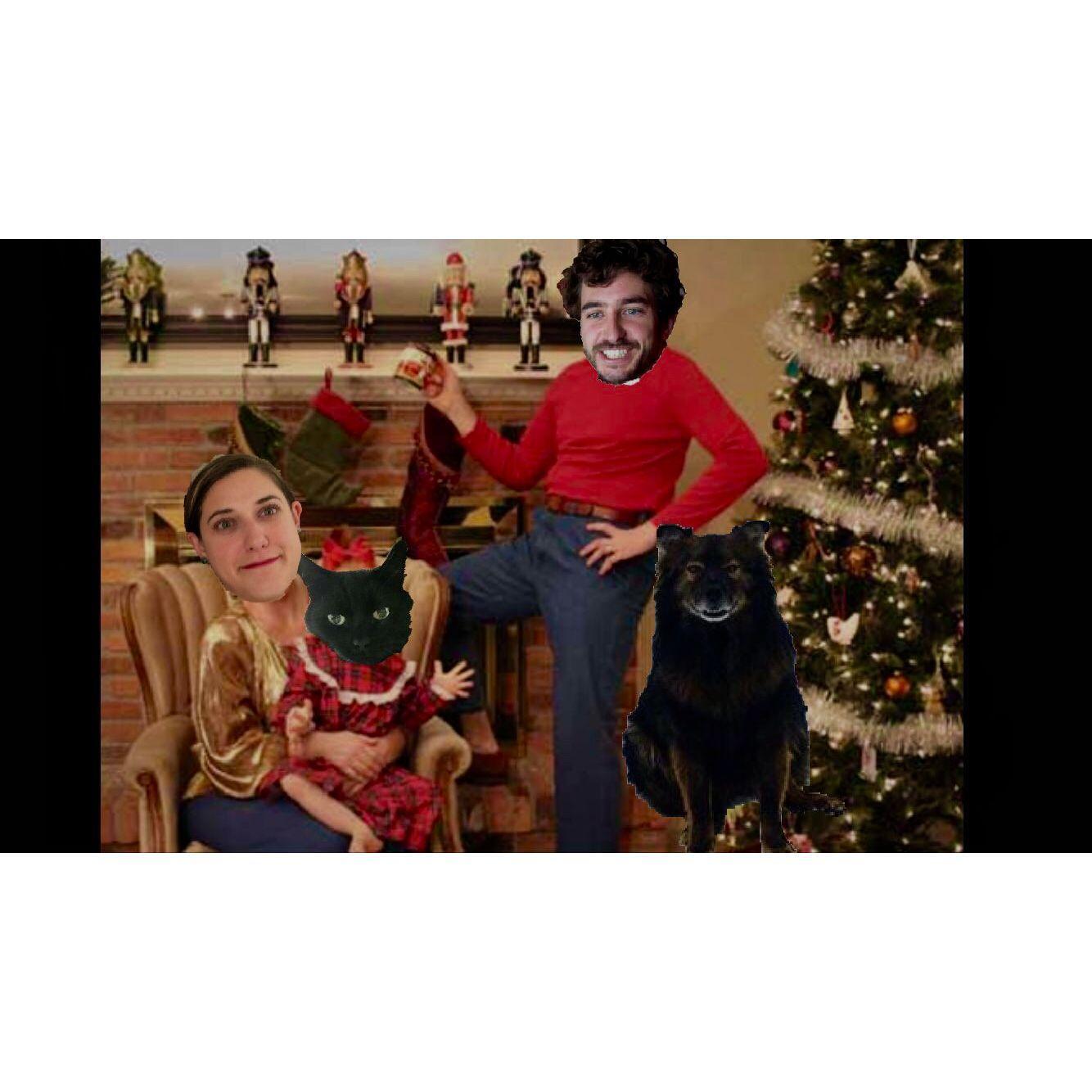 One of our many collectible Christmas cards from over the years