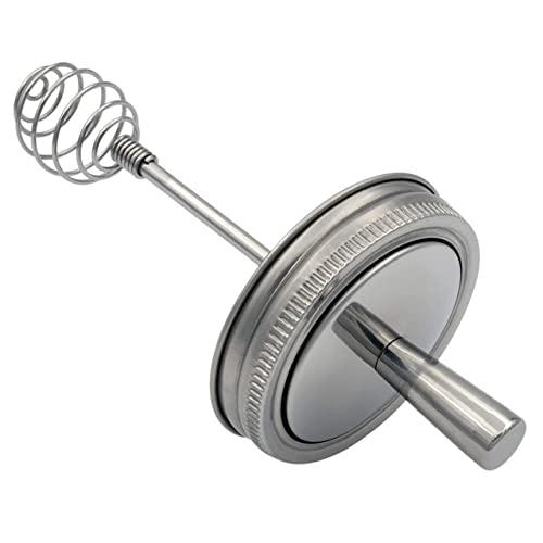 Jarware Stainless Steel Honey Dipper with Rust Proof Band for Regular Mouth Mason Jars