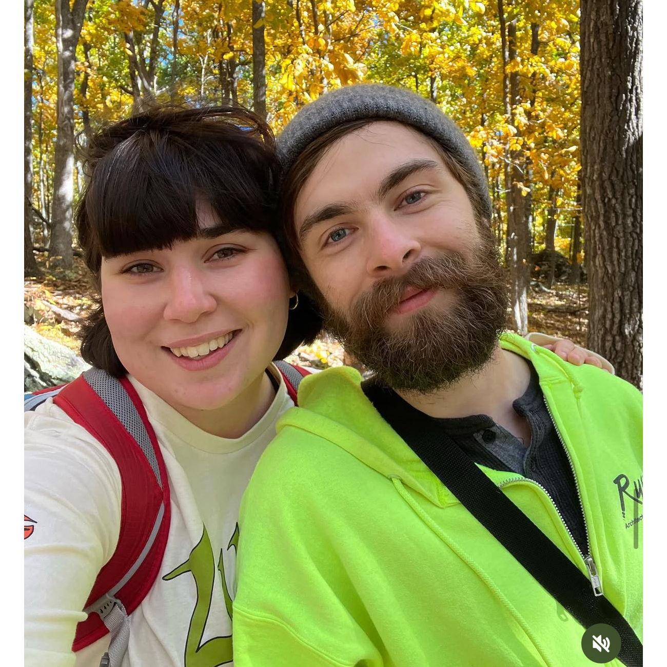 Shortly after moving to Richmond together, hiking in Shennandoah