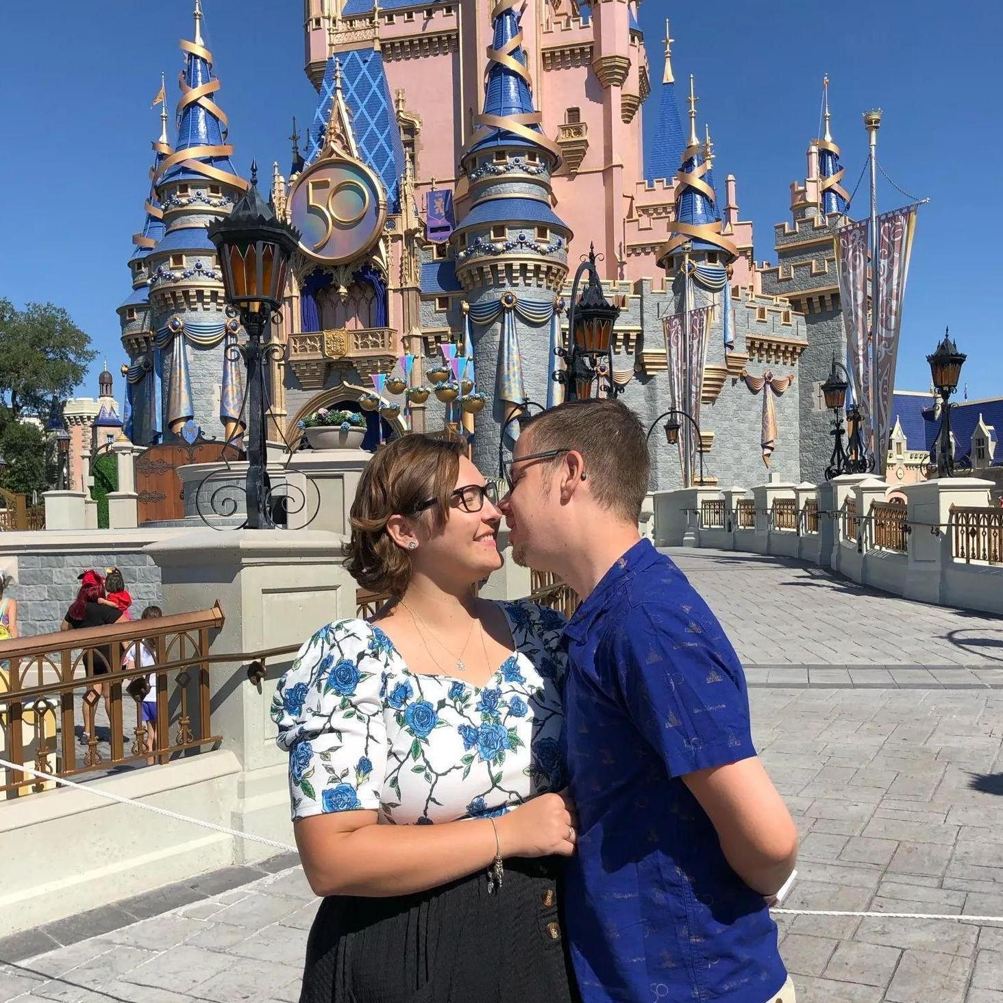 Our friend snapped this picture of us right after Stephanie said yes